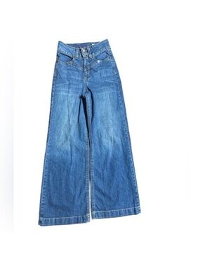 Cruel Denim Classic Wide-Leg High Rise Blue Jeans for Women
